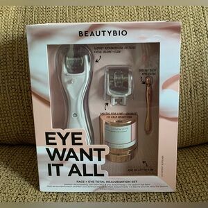 NEW BeautyBio Eye Want It All Face + Eye Microneedling Rejuvenation Set Beauty